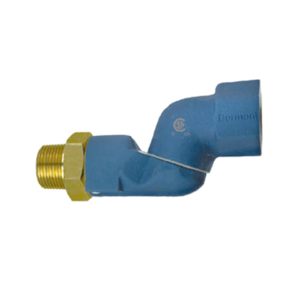 Dormont SM50 1/2 Inch Swivel Gas Tubing Hose Fitting Stainless Steel with 360 Degree Rotation