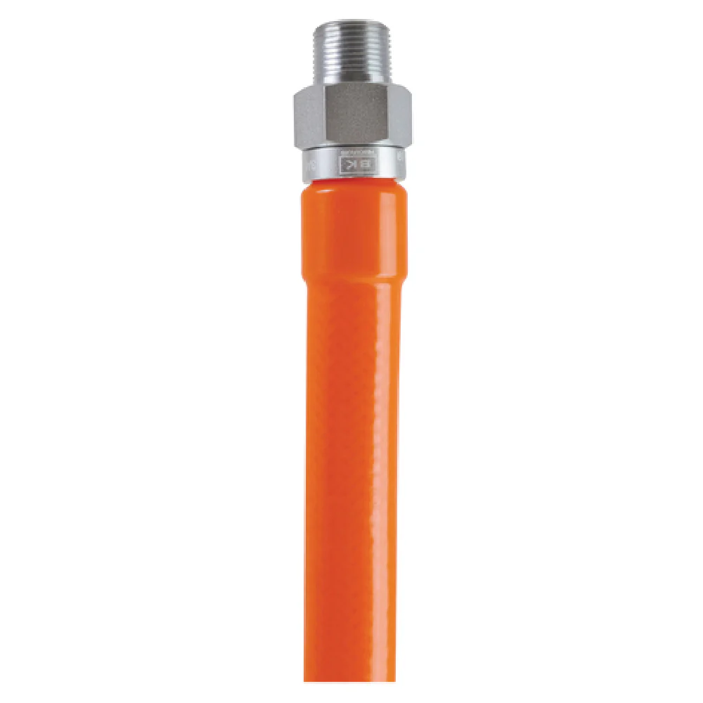 BK Resources BKG-GHC-7548 48 Inch Gas Connector Hose 3/4 Inch I D Stainless Steel with Protective Coating BK Resources BKG-GHC-7548 48 Inch Gas Connector Hose 3/4 Inch I D Stainless Steel with Protective Coating