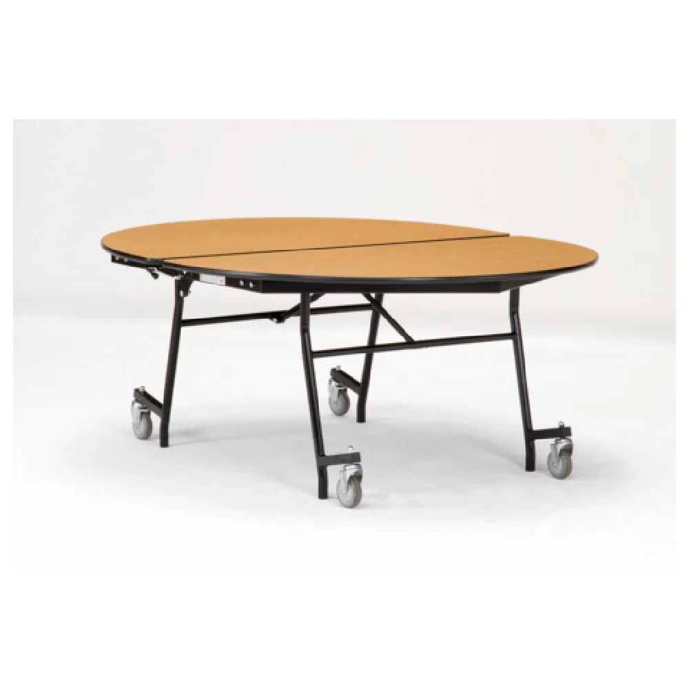 National Public Seating MT72V 60 Inch Mobile Cafeteria Table Oval 14 Gauge Steel High Pressure Laminate National Public Seating MT72V 60 Inch Mobile Cafeteria Table Oval 14 Gauge Steel High Pressure Laminate