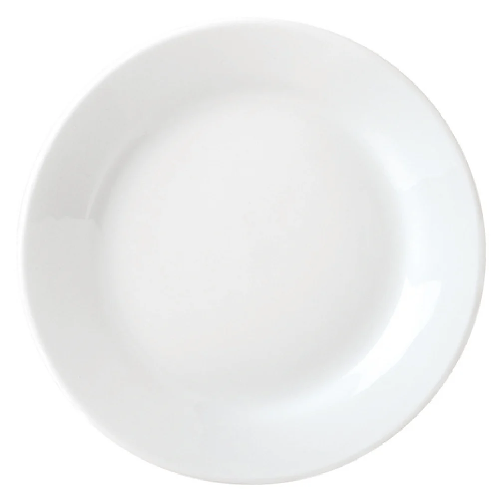 Libbey 999023162 11-7/8 Inch Round Plate with Microban and Polished Foot Porcelain Libbey 999023162 11-7/8 Inch Round Plate with Microban and Polished Foot Porcelain