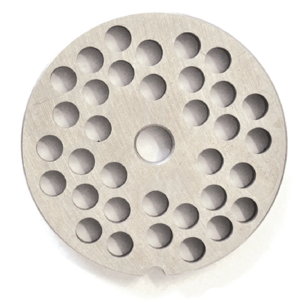 Omcan 11223 #22 Hubless Plate 5/16 Inch Hard Stainless Steel Meat Chopper Omcan 11223 #22 Hubless Plate 5/16 Inch Hard Stainless Steel Meat Chopper