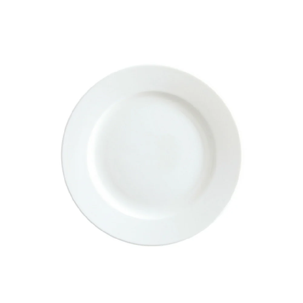 Fortessa RRP.CAMELIA.02 8 Inch White China Plate Dishwasher Safe 24 Packs