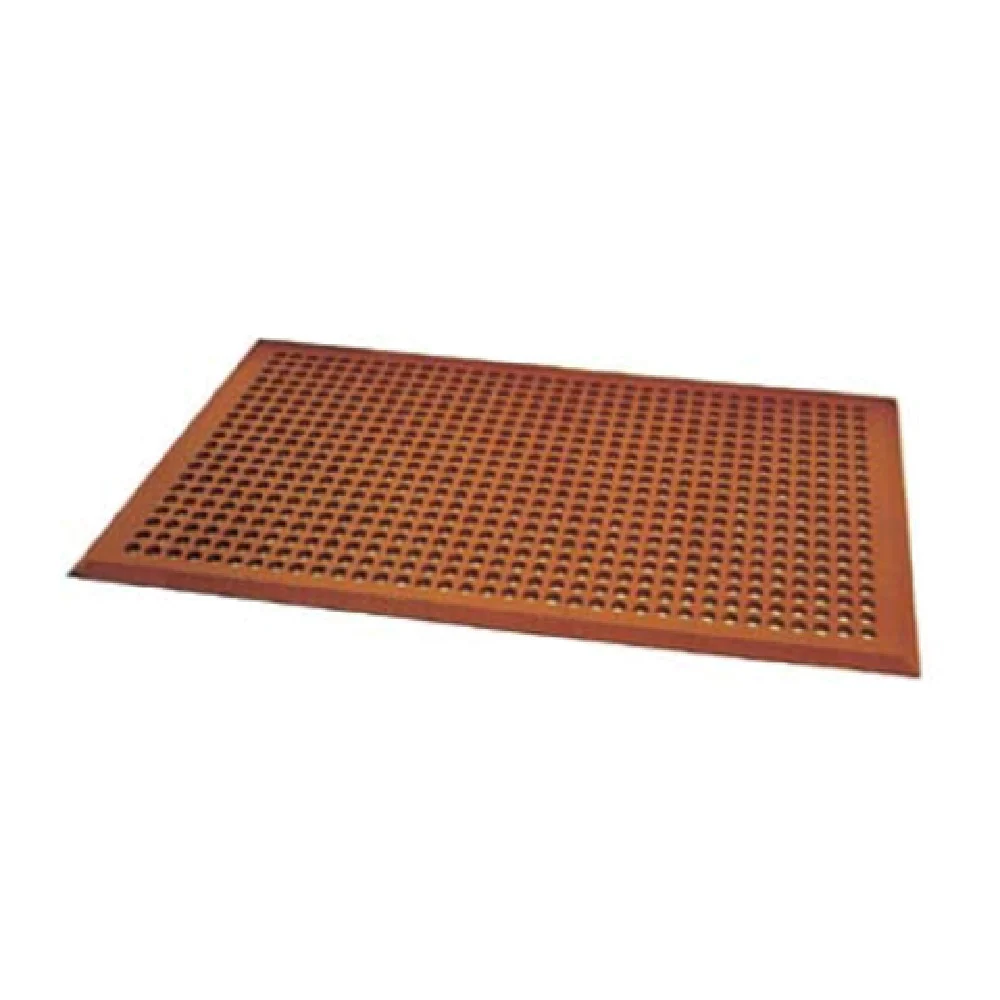 Admiral Craft MAT-35TC 3' x 5' Rubber Anti-Fatigue Floor Mat Grease Proof Terracotta