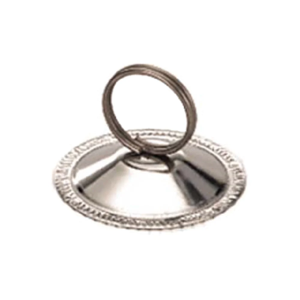 Admiral Craft LCH-2 2-1/4 to 2-3/4 Inch Card Menu Holder Gadroon Base Stainless Steel
