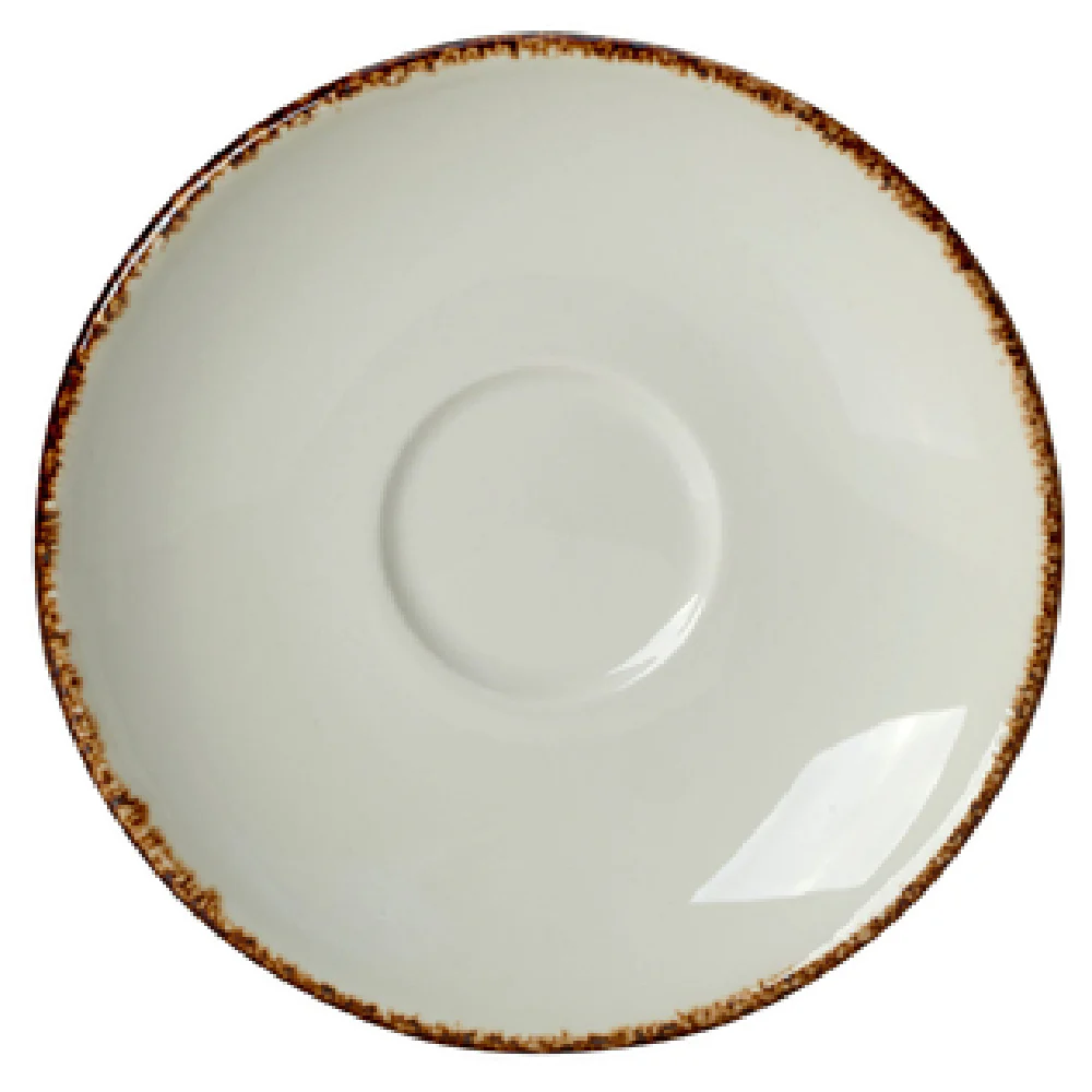 Steelite 1714X0043 5.0 Inch Dapple Brown Saucer China - 36 Packs Steelite 1714X0043 5.0 Inch Dapple Brown Saucer China - 36 Packs