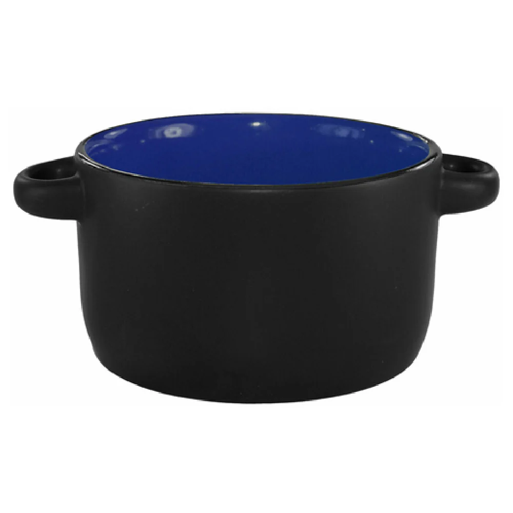 International Tableware 83567-2899/05MF-05C 11 Oz Bistro Soup Bowl Black Matte Country Blue International Tableware 83567-2899/05MF-05C 11 Oz Bistro Soup Bowl Black Matte Country Blue