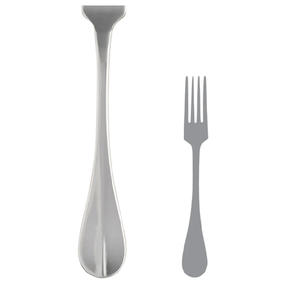 Steelite 5300S023 7-1/4 Inch Salad Dessert Fork with 18/10 Stainless Steel