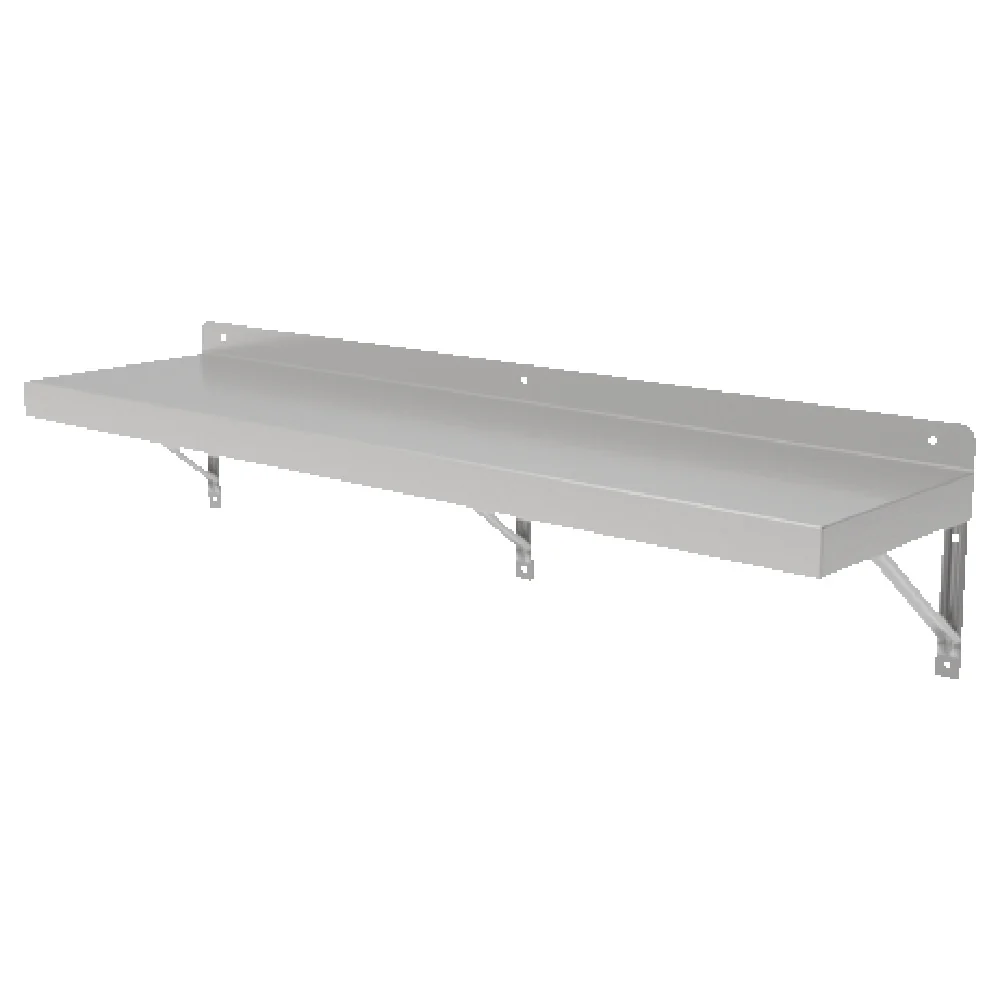 GSW USA WS-E1636 36 Inch Economic Shelf Wall-mounted Stainless Steel 200 lb Capacity GSW USA WS-E1636 36 Inch Economic Shelf Wall-mounted Stainless Steel 200 lb Capacity