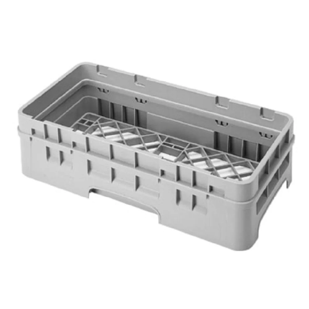 Cambro HBR414119 19-3/4 Inch Dishwasher Rack Open with Soft Gray Extender
