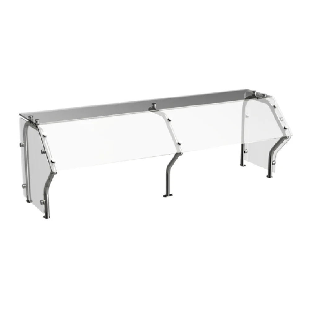 Atlas Metal CSG-2J 36-1/8 Inch Custom Sneeze Guard Single-sided Stainless Steel with Glass Atlas Metal CSG-2J 36-1/8 Inch Custom Sneeze Guard Single-sided Stainless Steel with Glass
