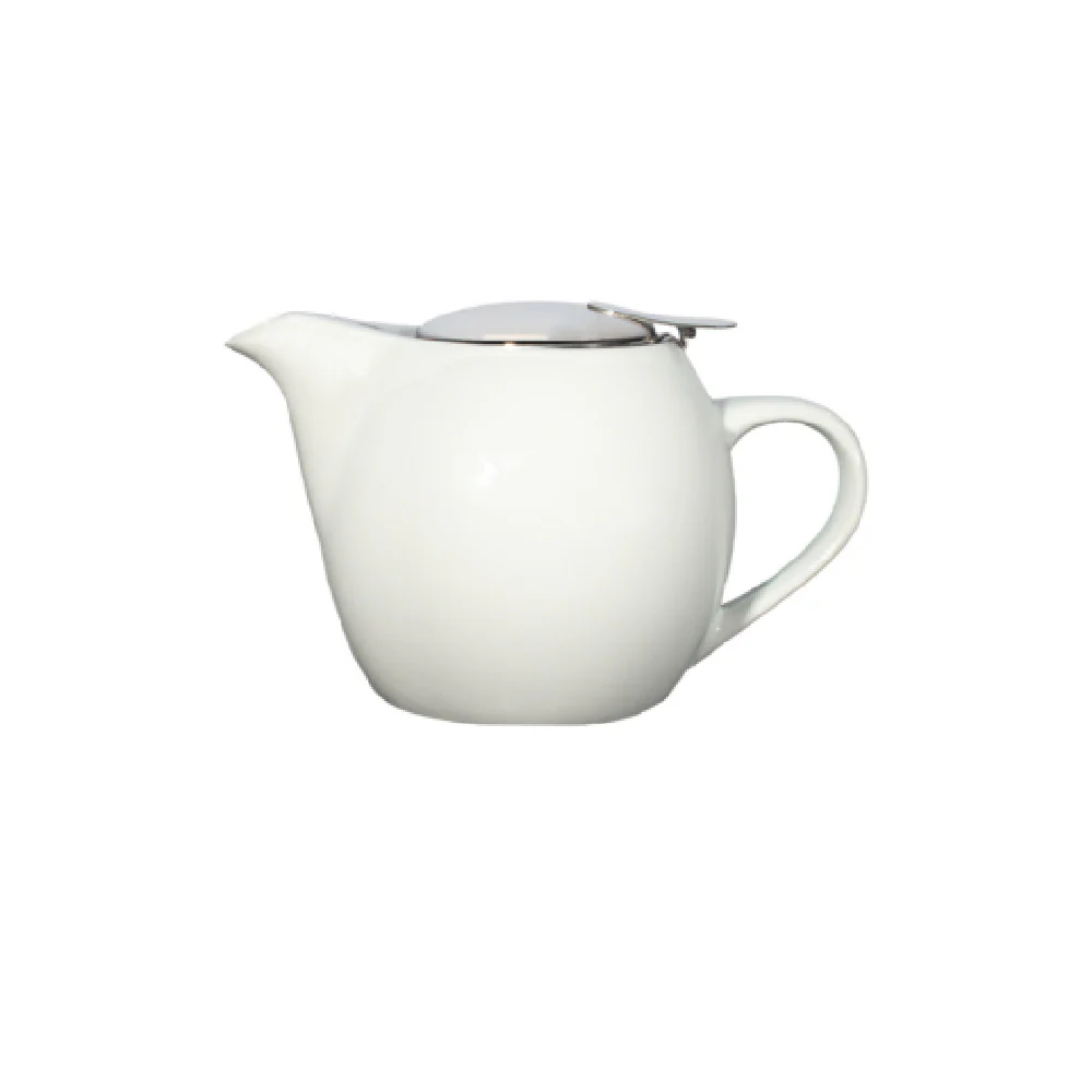 Vertex China AV-TPC 16 Oz China Tea Pot With Handle Removable Lid Strainer