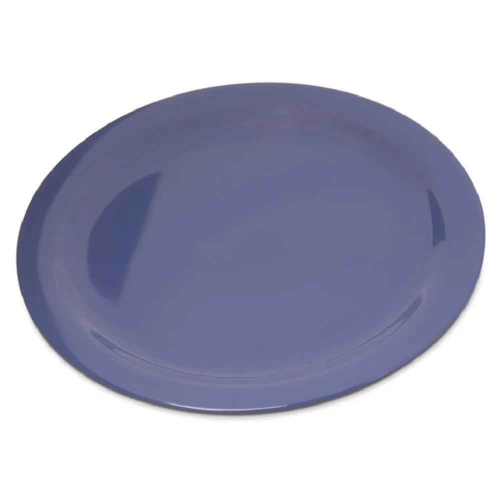 Carlisle 4350014 10 Inch Dinner Plate Reinforced Rim Stackable Blue Melamine Carlisle 4350014 10 Inch Dinner Plate Reinforced Rim Stackable Blue Melamine
