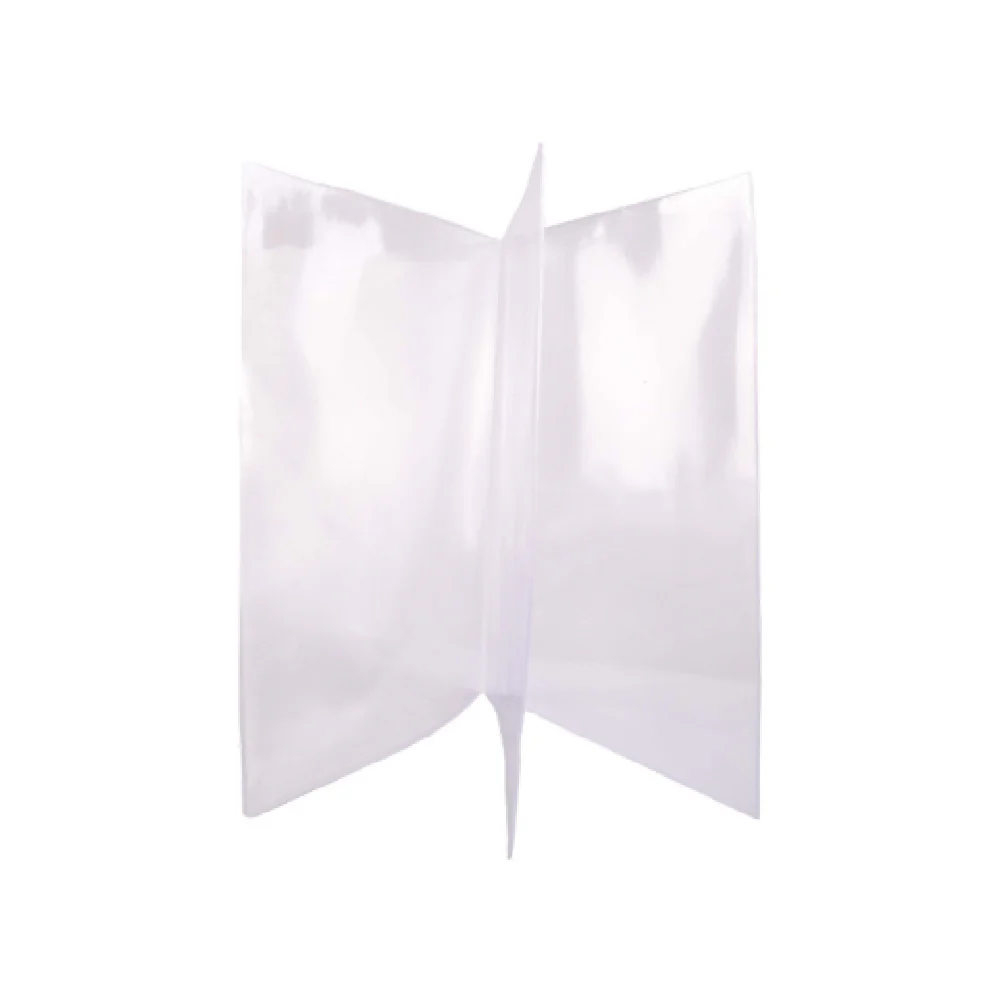 Risch 61 8.5X14 Clear Vinyl Menu Cover 8-1/2 Inch Triple Pocket 8 Gauge