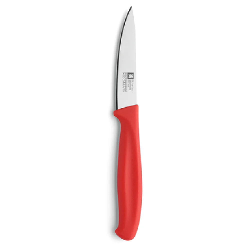 Arc Cardinal FN229 7-7/8 Inch Blade Paring Knife Dishwasher Safe Red Polypropylene Handle