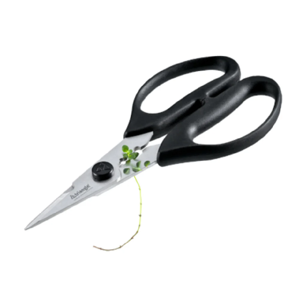 Louis Tellier 504780902 7.5 Inch Triangle Herbs Shears Stainless Steel Blades with Leaf Scraping Holes