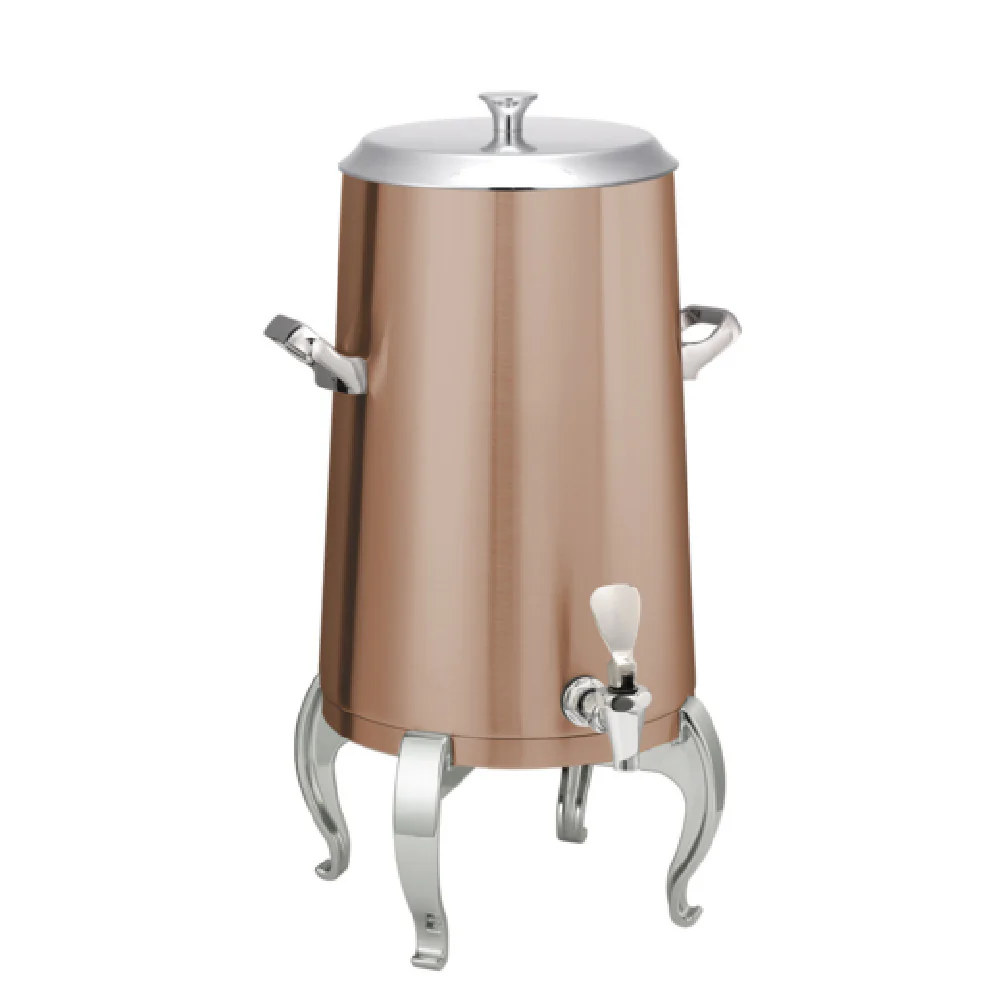 Service Ideas URN50VRGRGFL 15 Gallon Commercial Coffee Chafer Urn with FlameFree Metallic Rose Gold Service Ideas URN50VRGRGFL 15 Gallon Commercial Coffee Chafer Urn with FlameFree Metallic Rose Gold