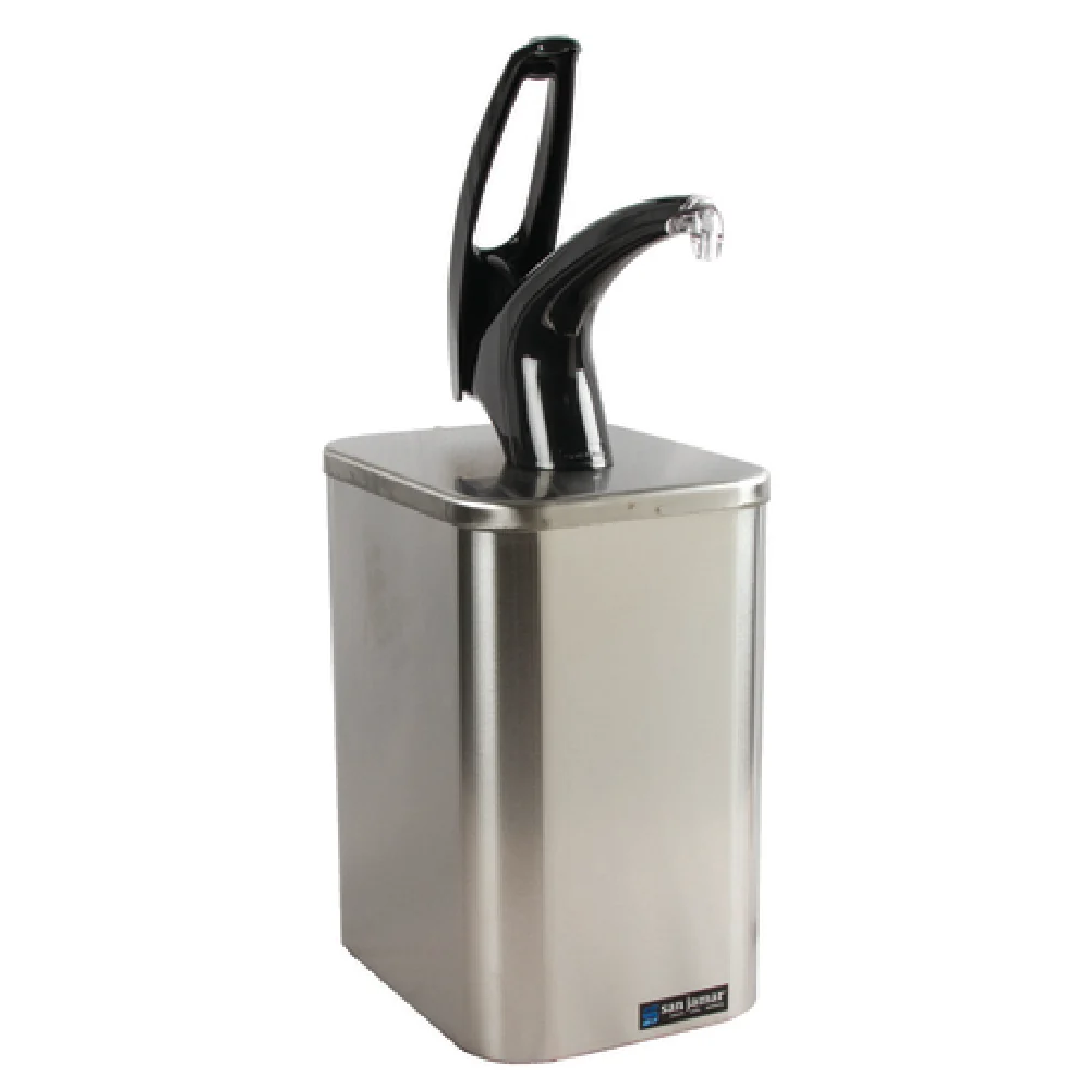 San Jamar P4900BK 7-1/2 Inch Condiment Dispenser Pump Style with Pump Stainless Steel San Jamar P4900BK 7-1/2 Inch Condiment Dispenser Pump Style with Pump Stainless Steel