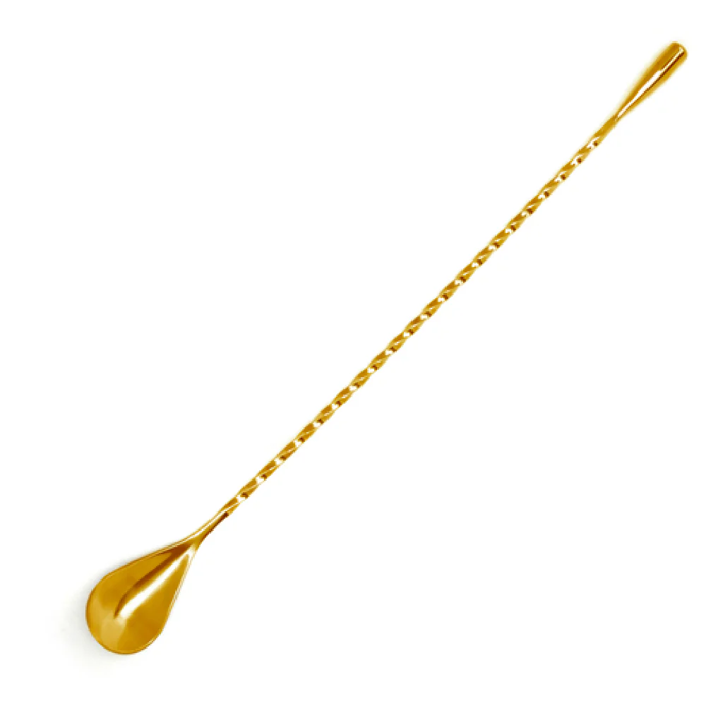 Spill-Stop 830-12 11-4/5 Inch Droplet Mixing Bar Spoon Stainless Steel Gold Plated Spill-Stop 830-12 11-4/5 Inch Droplet Mixing Bar Spoon Stainless Steel Gold Plated