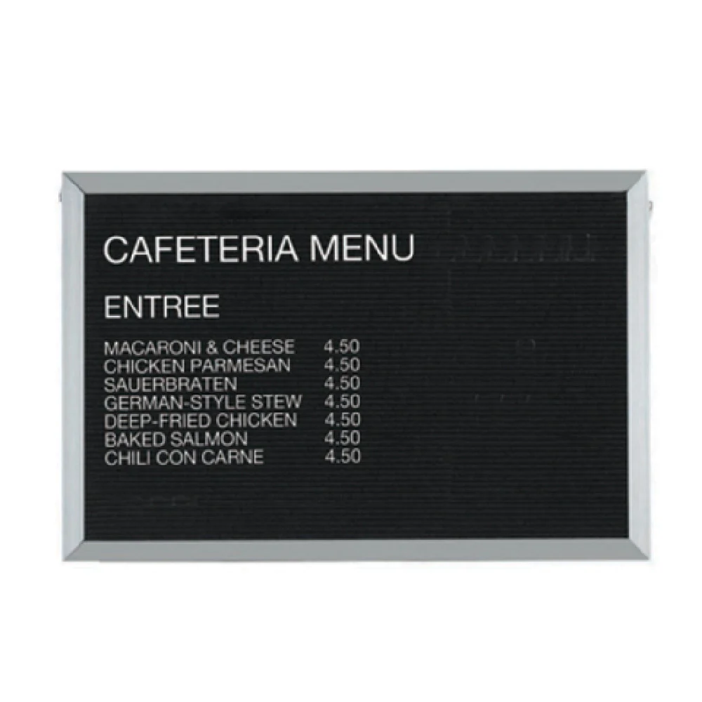 Aarco BOFD2436L 36 Inch Message Center Board Open Face Black Felt Aluminum Frame Aarco BOFD2436L 36 Inch Message Center Board Open Face Black Felt Aluminum Frame