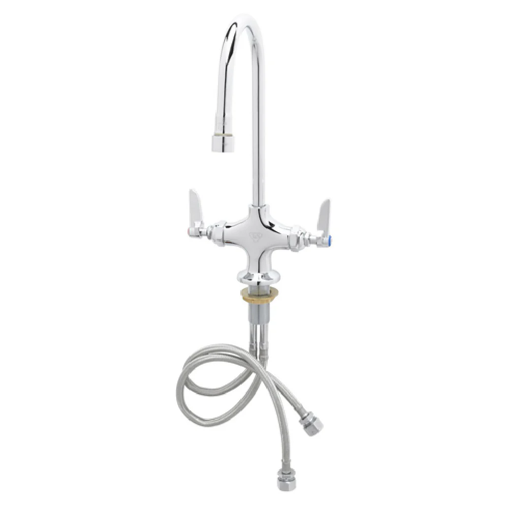 T&S Brass B-0300-VR Faucet Pantry 2.2 gpm 5-3/4 Inch Gooseneck with Stainless Steel and Vandal Resistant
