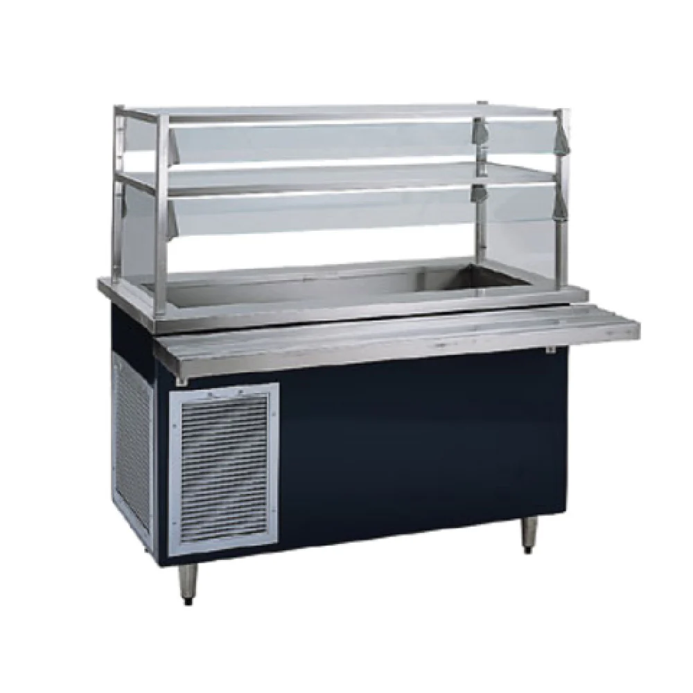Delfield KCSC-74-BP 74 Inch Refrigerated Serving Counter with Stainless Steel Top