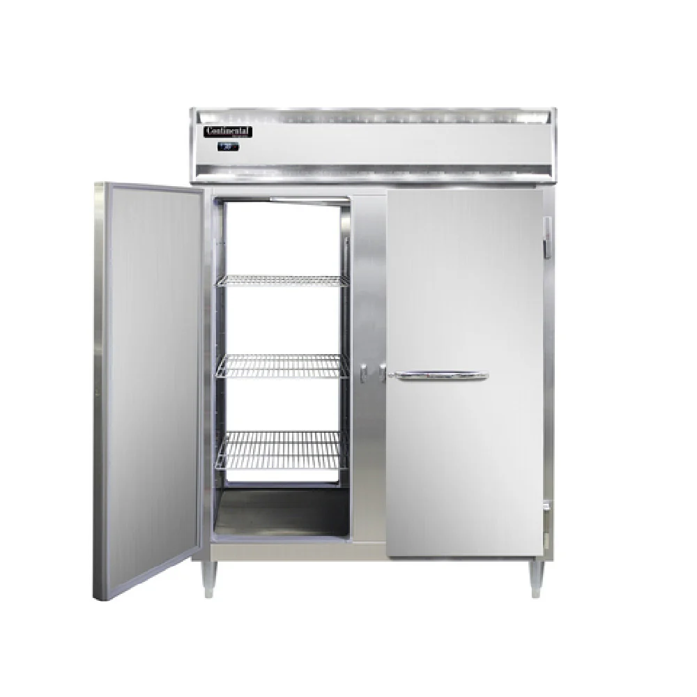 Continental Refrigerator DL2RWE-SA-PT 57 Inch Designer Line Dual Temp Refrigerator Heated Cabinet