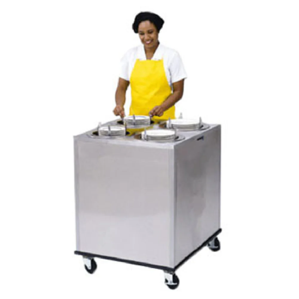 Lakeside 919_220/60/1 30 Inch Heated Dish Dispenser Mobile Cabinet Style Stainless Steel with 4 Self-leveling Tubes Lakeside 919_220/60/1 30 Inch Heated Dish Dispenser Mobile Cabinet Style Stainless Steel with 4 Self-leveling Tubes