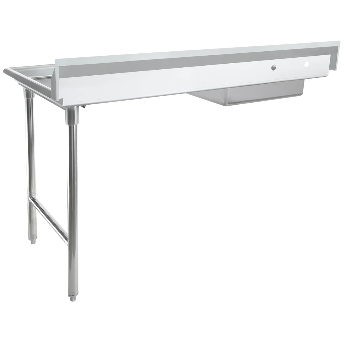 Empura Stainless ESDT60R 60 Inch Soiled Dishtable with Pre-Rinse Bowl Empura Stainless ESDT60R 60 Inch Soiled Dishtable with Pre-Rinse Bowl