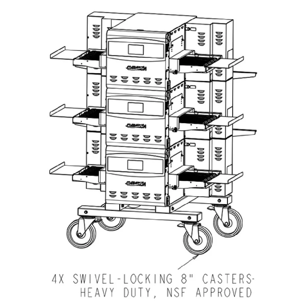 Ovention OVNTN-STK-15 Stacking Kit For Any Combination Of (3) S1200 Or C1400 Includes Cart Ovention OVNTN-STK-15 Stacking Kit For Any Combination Of (3) S1200 Or C1400 Includes Cart
