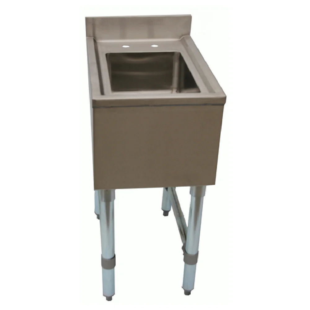 NBR Equipment UD-1-1014-1421V 14 Inch Freestanding Dump Sink Stainless Steel with Backsplash NBR Equipment UD-1-1014-1421V 14 Inch Freestanding Dump Sink Stainless Steel with Backsplash