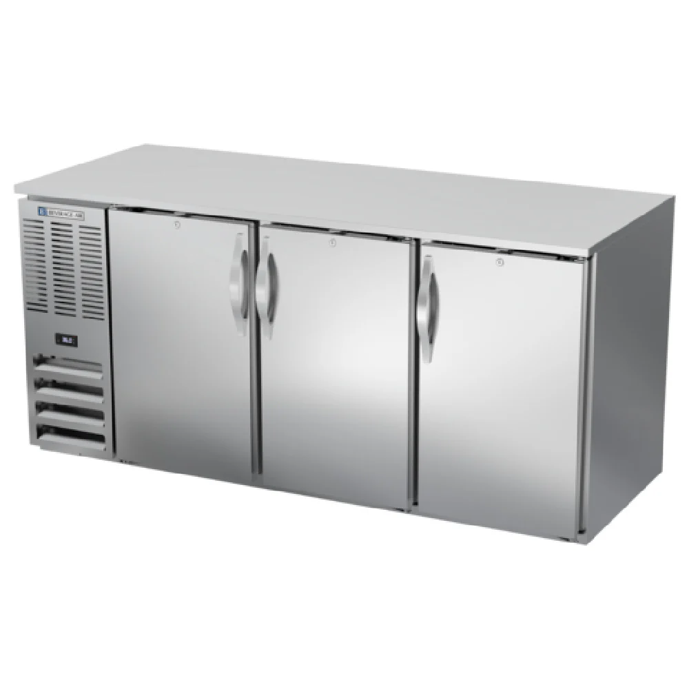 Beverage Air BB72HC-1-S 72 Inch Refrigerated Back Bar Cabinet 19.92 cu ft Beverage Air BB72HC-1-S 72 Inch Refrigerated Back Bar Cabinet 19.92 cu ft