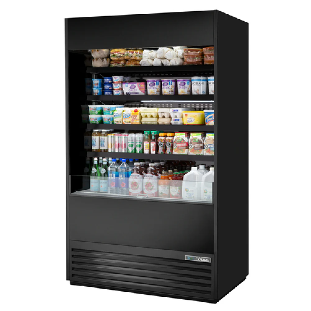 True Refrigeration TOAM-48-HC~NSL01_BL 48 Inch Vertical Air Curtain Merchandiser with LED Lights