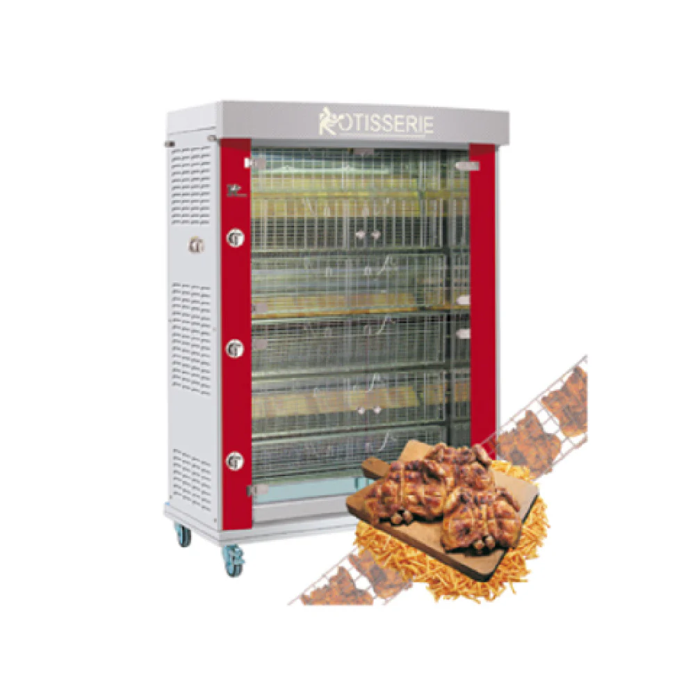 Rotisol SK1375-6G-SSP_LP 56 Inch Spatch KING Gas Rotisserie Oven Floor Model 123000 BTU