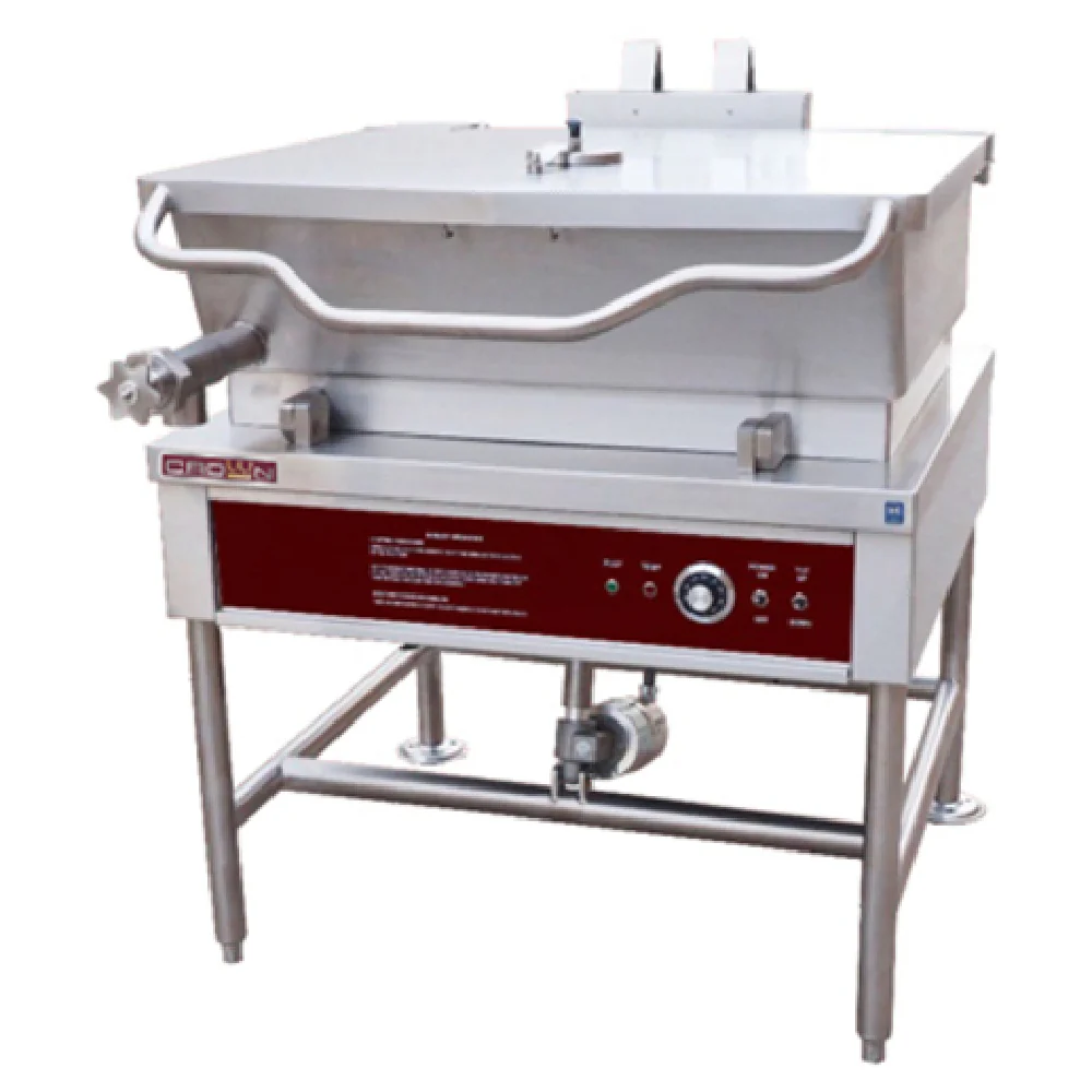 Crown Steam GLTS-30_LP 36 Inch Gas Tilting Skillet 30 Gallon with 80000 BTU Crown Steam GLTS-30_LP 36 Inch Gas Tilting Skillet 30 Gallon with 80000 BTU