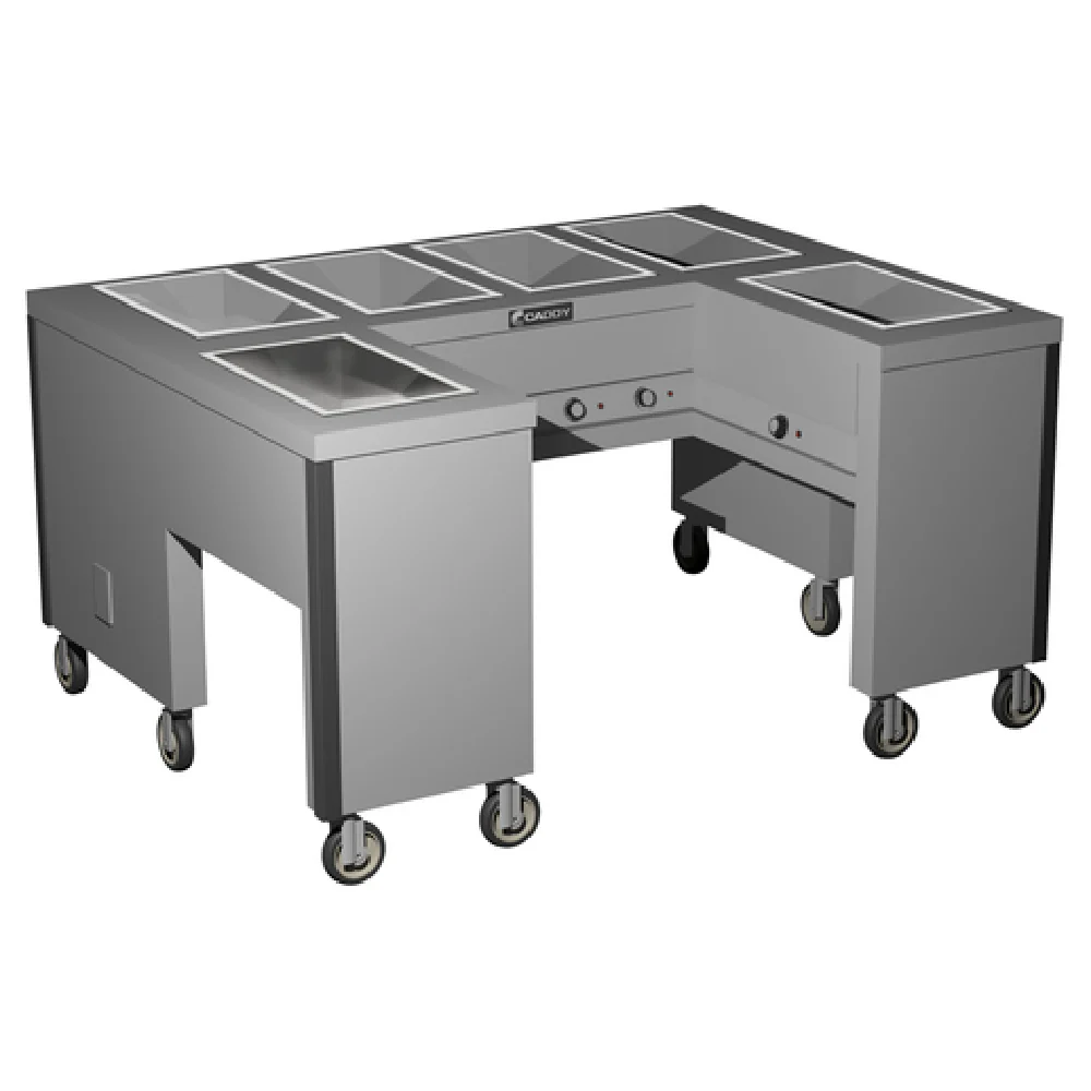 Caddy TF-606-U 67 to 72 Inch Open Base Electric Hot Food Caddy Stainless Steel
