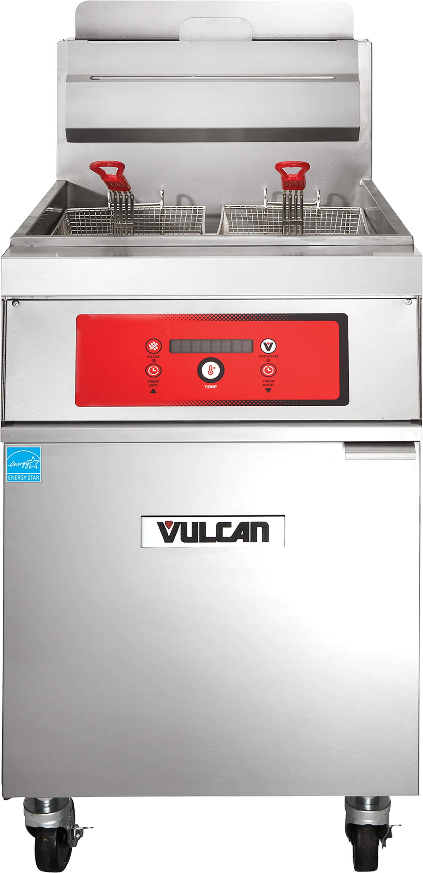 Vulcan 1VK65D_NAT 21 Inch Free-standing Deep Fryer Gas High Efficiency 80,000 BTU Vulcan 1VK65D_NAT 21 Inch Free-standing Deep Fryer Gas High Efficiency 80,000 BTU