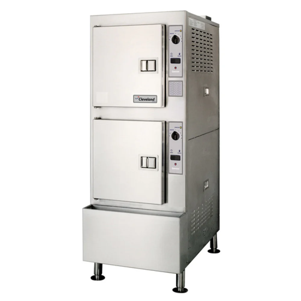 Cleveland 24CGA10_NAT 24 Inch Gas Convection Steamer Pressureless 125000 BTU