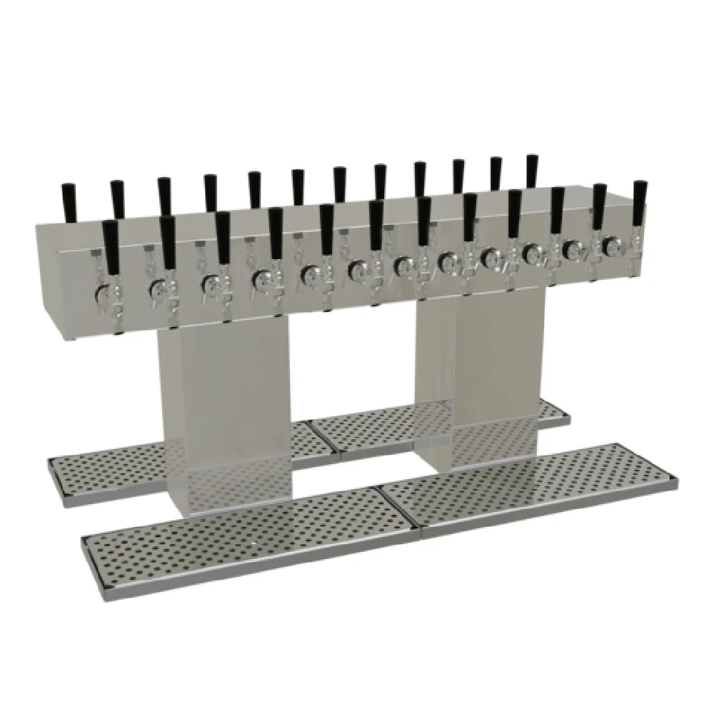 Glastender DT-24-MFR 38 Inch Countertop Double-Sided Draft Dispensing Tower Stainless Steel