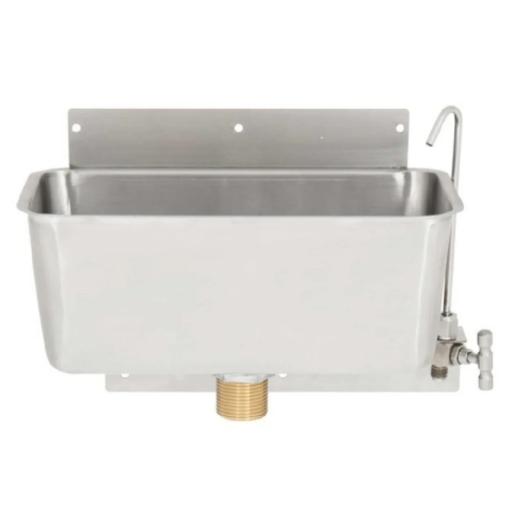 Omcan 48176 5-2/5 Inch Ice Cream Dipper Well and Faucet Set Stainless Steel Omcan 48176 5-2/5 Inch Ice Cream Dipper Well and Faucet Set Stainless Steel