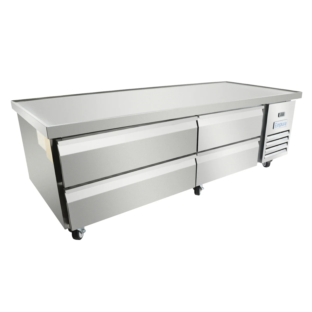 Empura E-KCBRC72 74 Inch Refrigerated Equipment Stand 11.4 Cu Ft Capacity