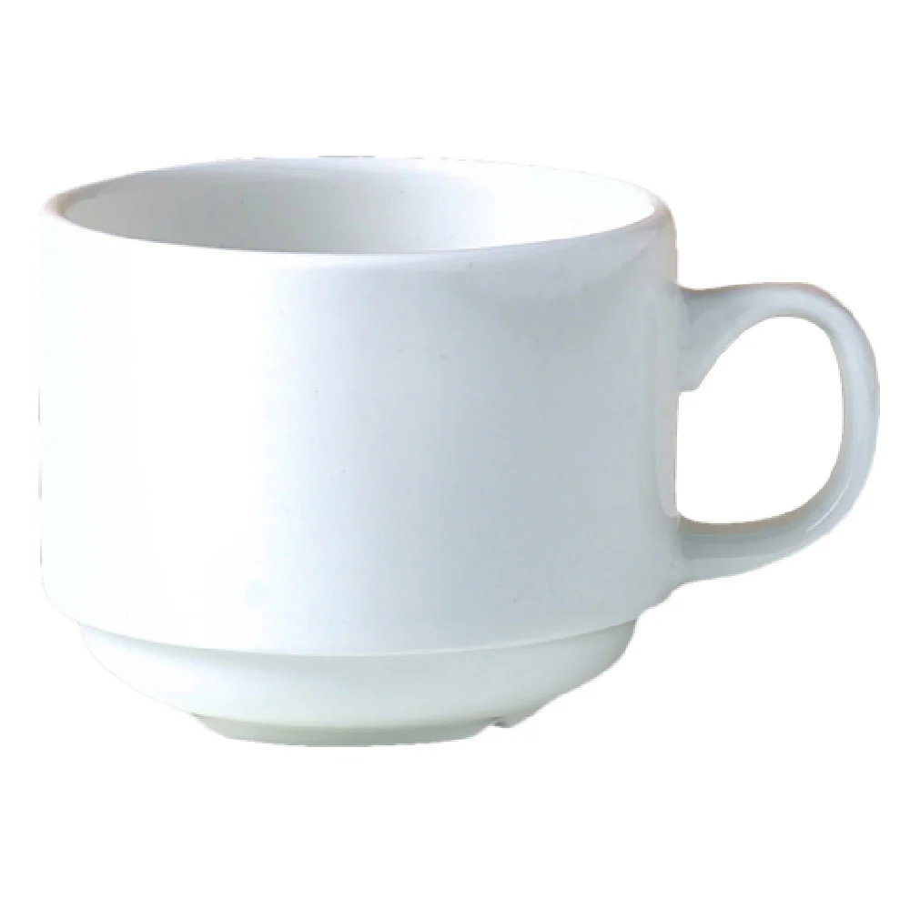 Steelite 9001C332 6 Oz Stacking Teacup Alumina Vitrified Stylish Smooth 3 Dozen Packs