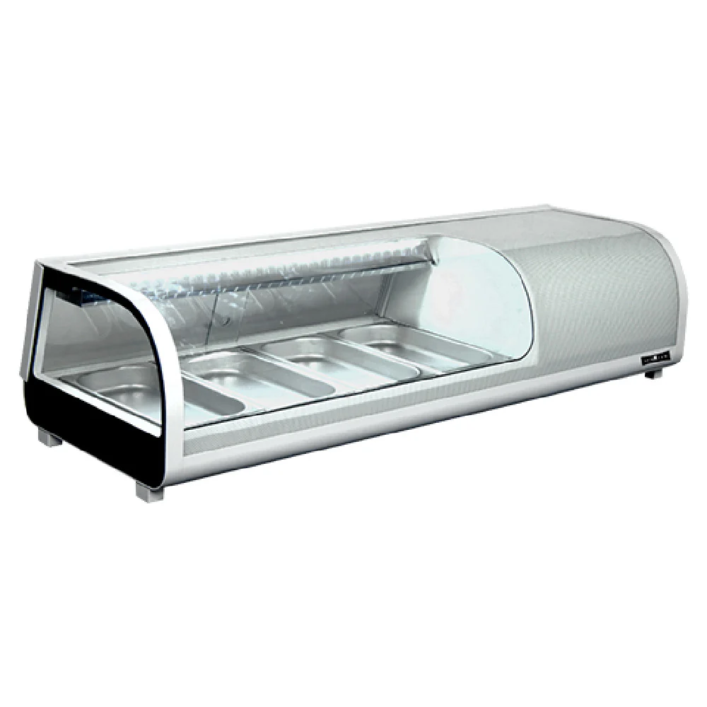 Spartan SSC-60 60 Inch Sushi Display Case Countertop with Stainless Steel