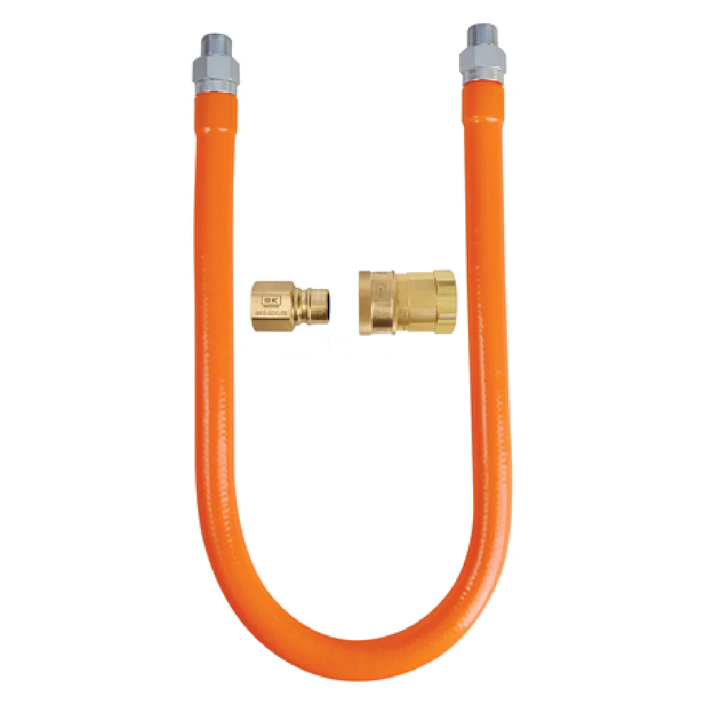 BK Resources BKG-GHC-5036-QD-PT 36 Inch Gas Connector Hose Kit with Quick Disconnect