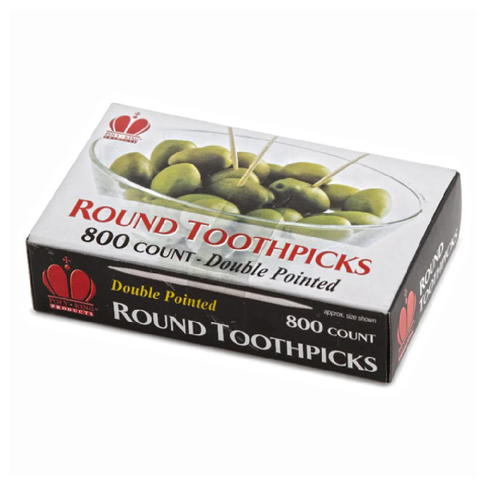 Royal Industries RTRP Toothpick Round Wood (priced Per Box 24 Packs Per Box 800 Toothpicks Per Pack = 19200 Toothpicks Total Per Box) Royal Industries RTRP Toothpick Round Wood (priced Per Box 24 Packs Per Box 800 Toothpicks Per Pack = 19200 Toothpicks Total Per Box)