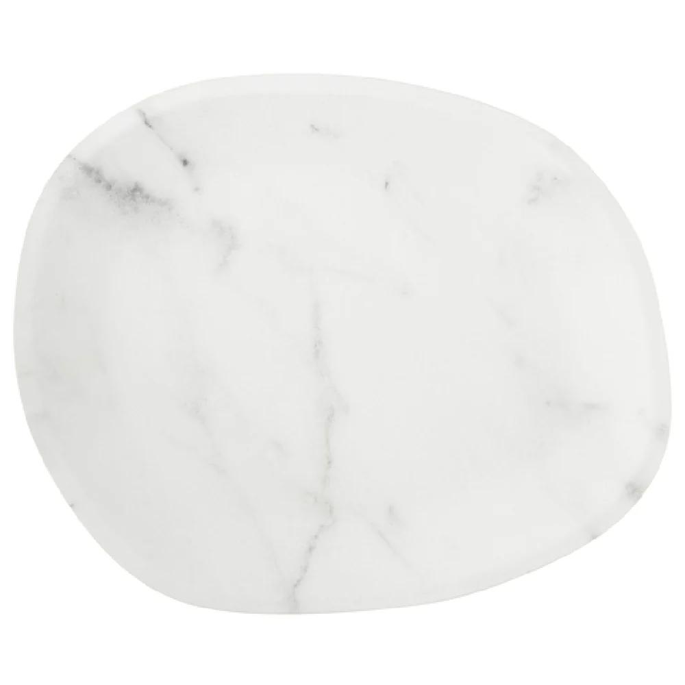 Carlisle 5310337 18 Inch Oblong Platter Stain Resistant Dishwasher Safe Melamine White Marble Matte Carlisle 5310337 18 Inch Oblong Platter Stain Resistant Dishwasher Safe Melamine White Marble Matte
