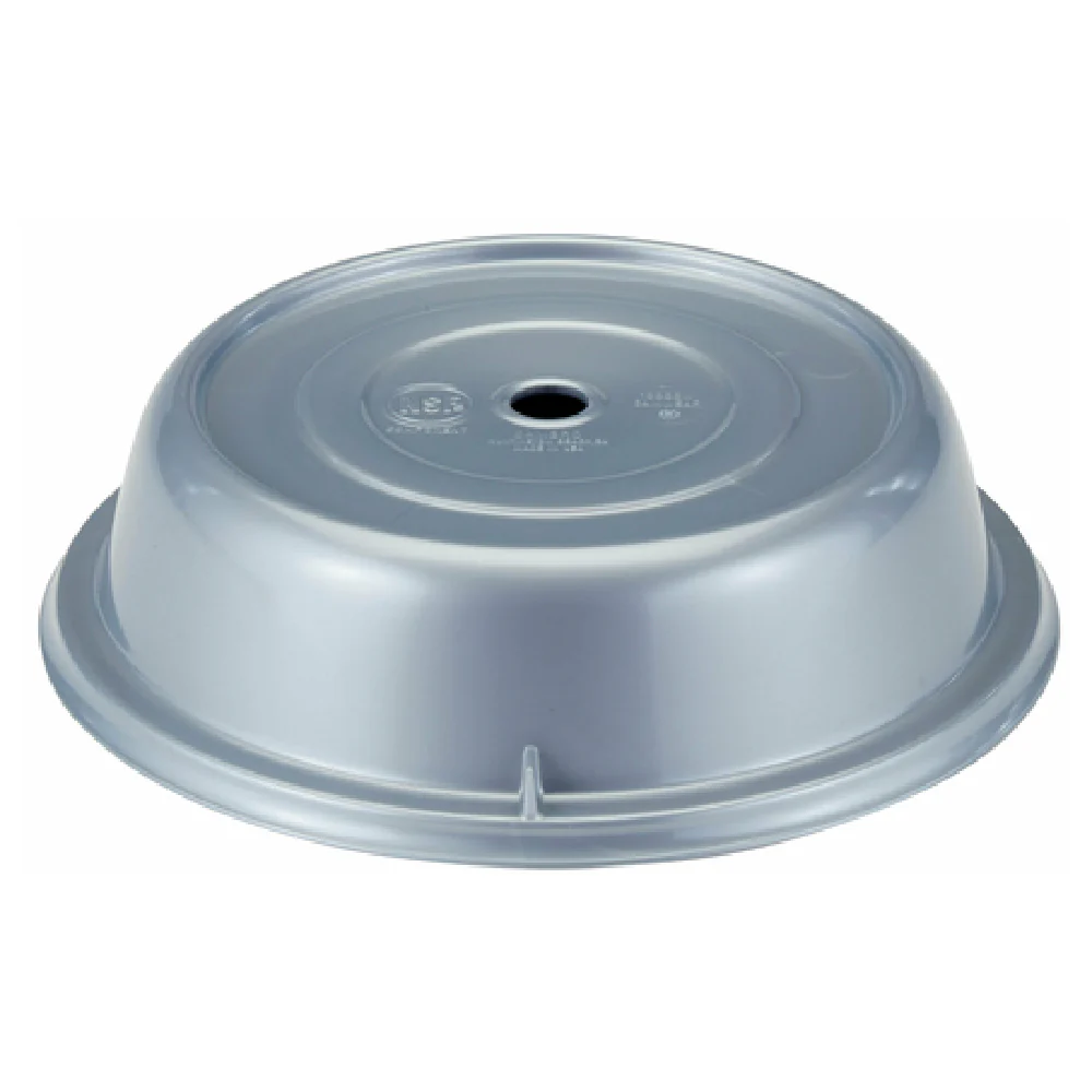 Cambro 1000CW486 10-3/16 Inch Round Plate Cover Lightweight Polycarbonate Silver