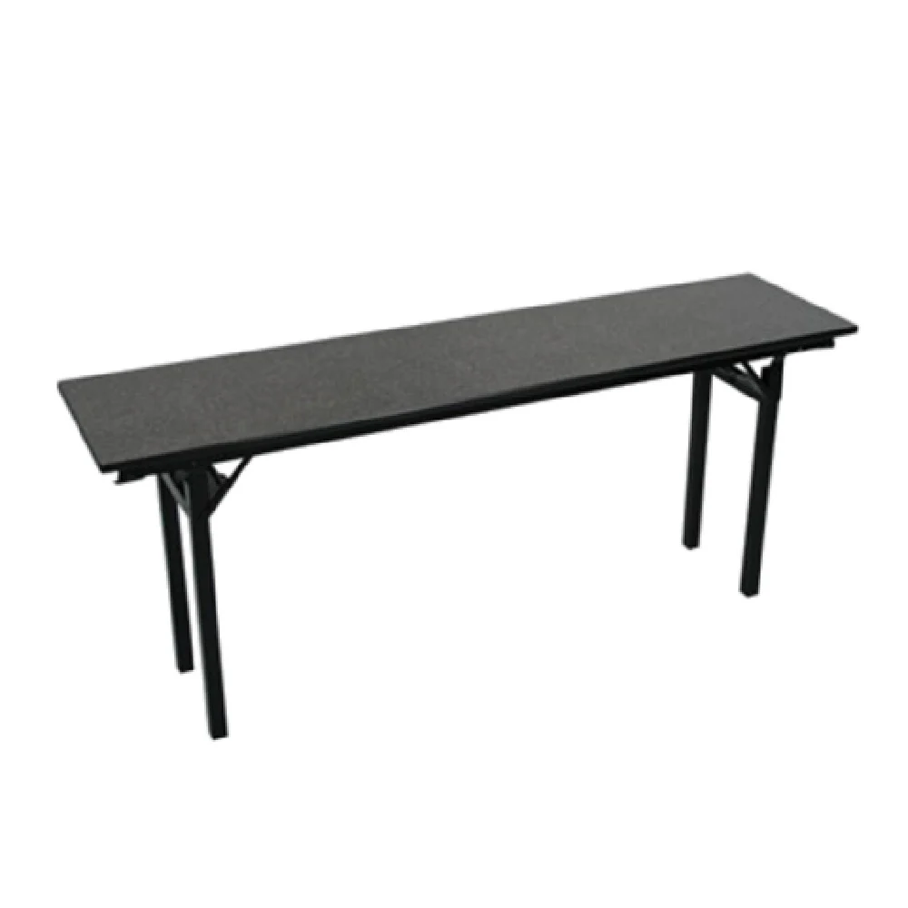 Forbes Industries 600-2472B-### 72 Inch Rectangular Folding Table Laminate Plywood Core Black Vinyl Edge Forbes Industries 600-2472B-### 72 Inch Rectangular Folding Table Laminate Plywood Core Black Vinyl Edge