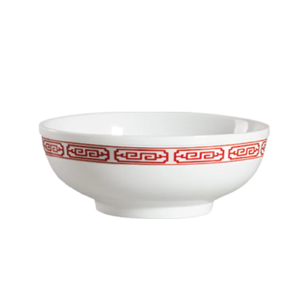 CAC China 105-MB8 48 Oz Red Gate Soup Bowl Round Porcelain - 2 Dozen Packs