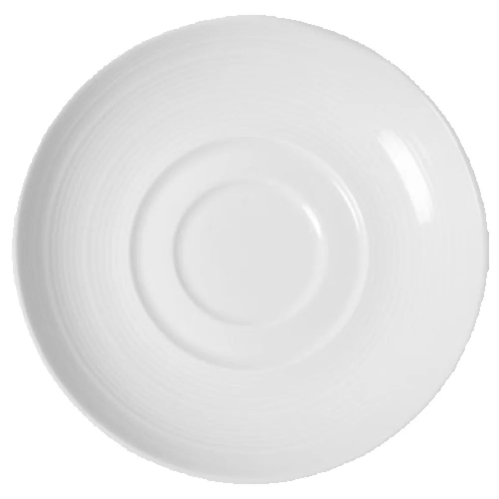 Vertex China RH-2 5-7/8 Inch Diameter Round Double Well Saucer Super White Vertex China RH-2 5-7/8 Inch Diameter Round Double Well Saucer Super White