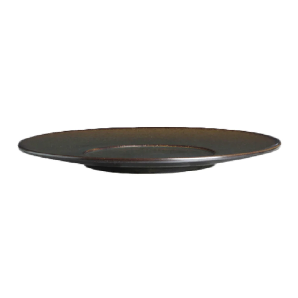 Steelite 6413MY001 6.0 Inch Rimmed Plate Slate Porcelain with Descriptors Steelite 6413MY001 6.0 Inch Rimmed Plate Slate Porcelain with Descriptors